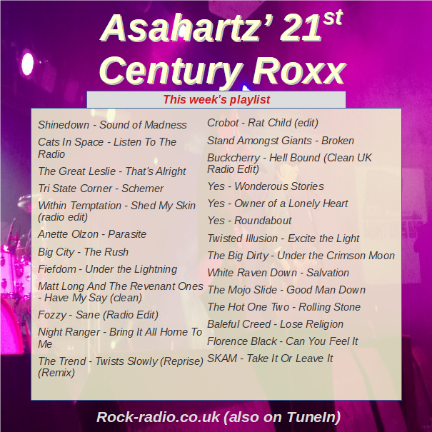 Past Shows - Rock Radio UK - Radio Asahartz